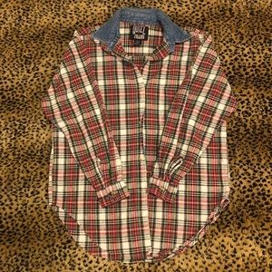 80’s Vintage Jean Collared Button Up